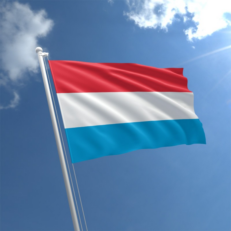 Luxembourg Flag, Country Flag, Globe Flags, Tricolor, Indoor and Outdoor, Polyester 90X150 cm