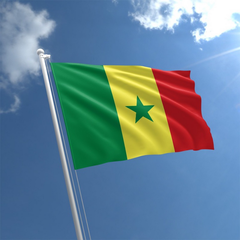Senegal Flag, West Africa Country Flags, Indoor Outdoor Durable Double Stitched 90X150cm