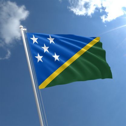 Solomon Islands Flag, Oceania Every Country Flag, Polyester Fade Proof Vivid 90X150cm