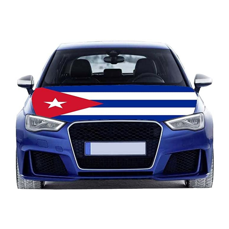 Cuba Flag Car Hood Cover