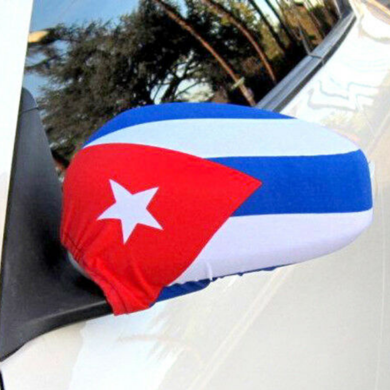 Cuba Car Side Mirror Flag