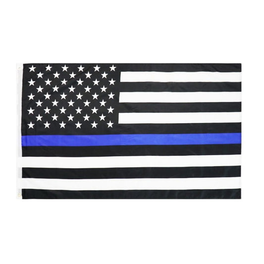 Thin Blue Line US American Flag