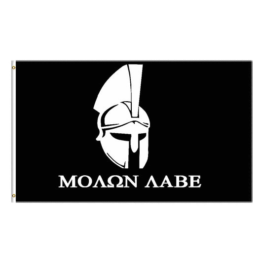 Greek Spartan Molon Labe Flag