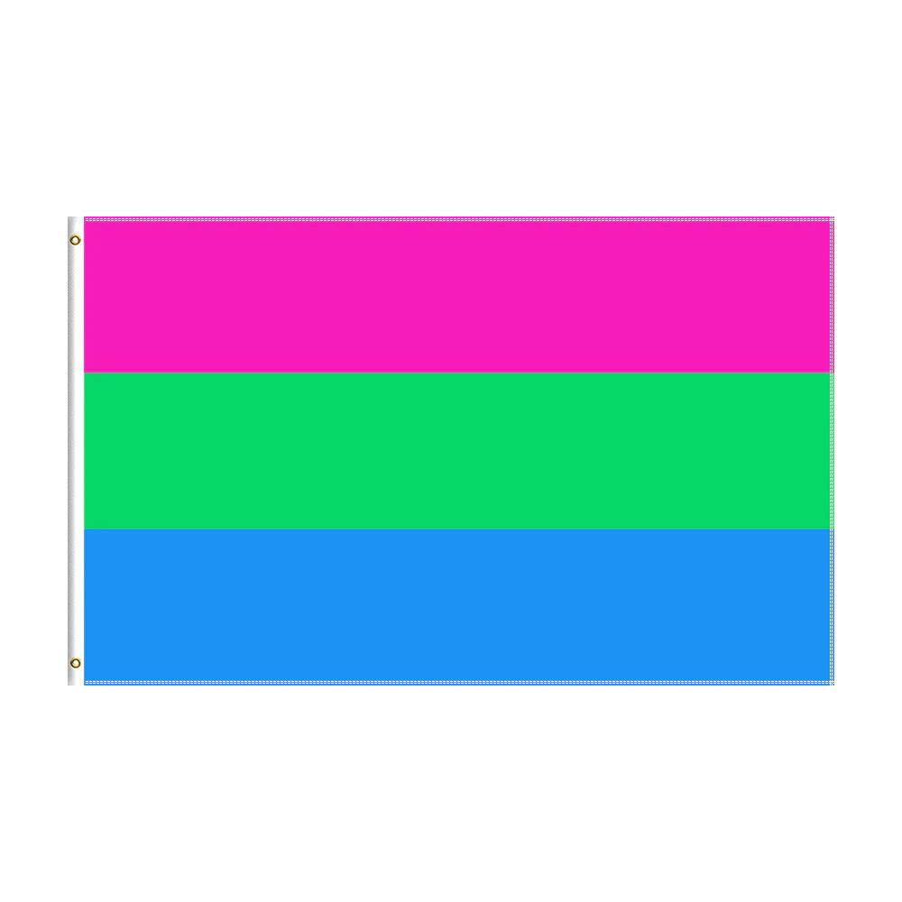 Polysexual Pride Flag Globe Flags