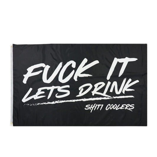 Lets Drink Flag, Slogan for Dorm Bedroom Bar Flags, Decorative Polyester Flag 90X150cm