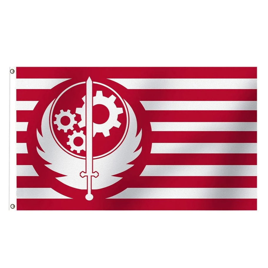 Brotherhood of Steel Flag, Fallout Game Insignia, Fiction Flags, Dark Brotherhood, Indoor Outdoor Polyester Flag 90X150cm