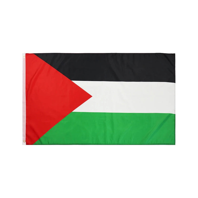 Palestinian Flag, Vibrant Vivid Globe With Flags, State Of Palestine Flag, Polyester 90X150cm