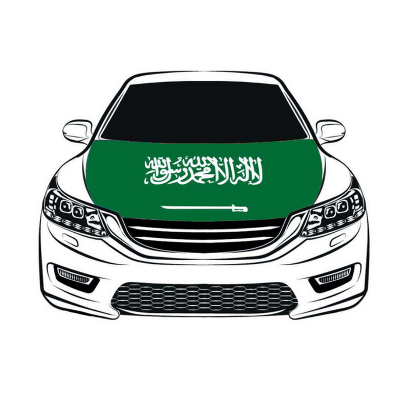 Saudi Arabia Flag Car Hood Cover