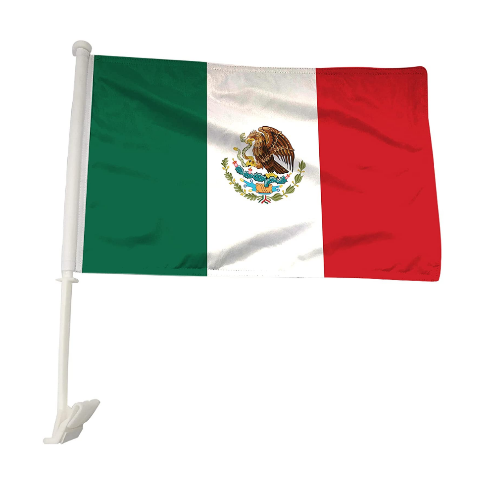 Mexico Car Window Mounted Flag – Globe Flags