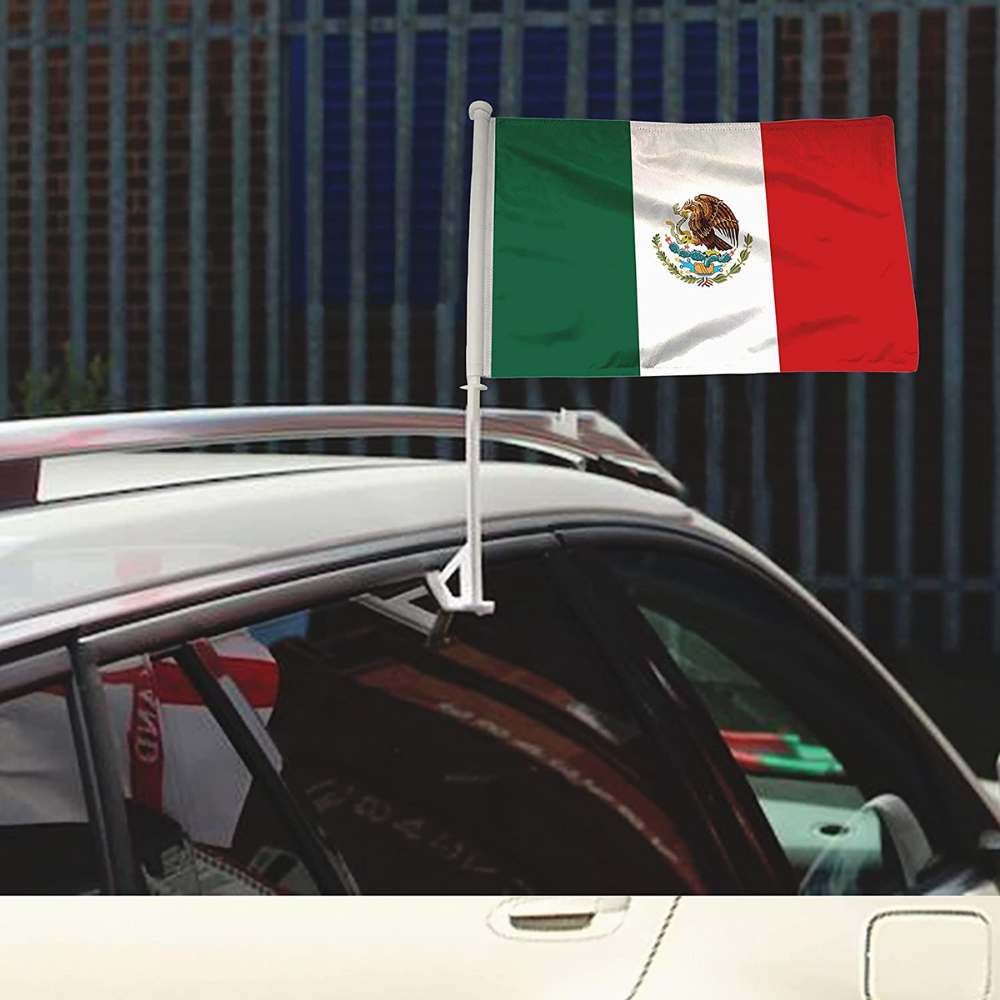 Mexico Car Window Mounted Flag