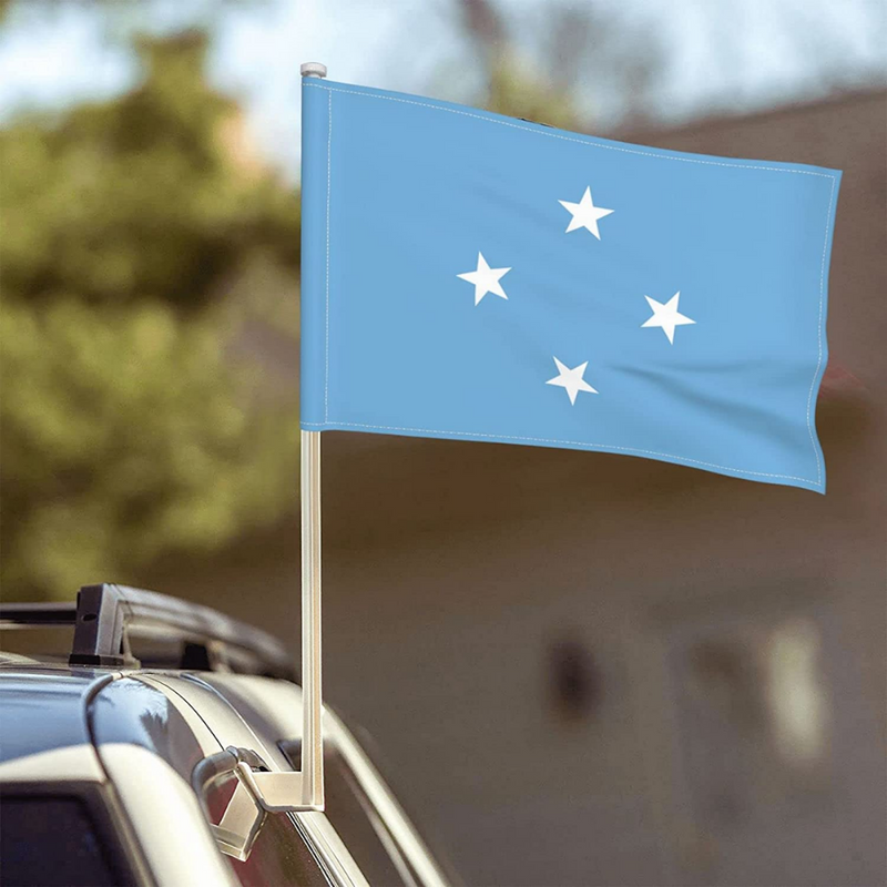 Micronesia Federated States Car Window Mounted Flag