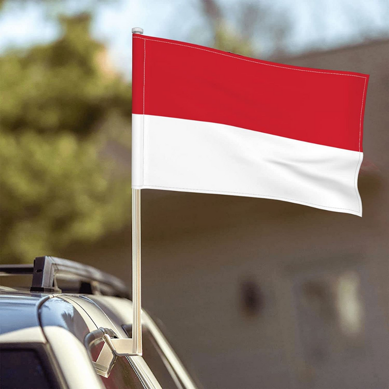 Monaco Car Window Mounted Flag