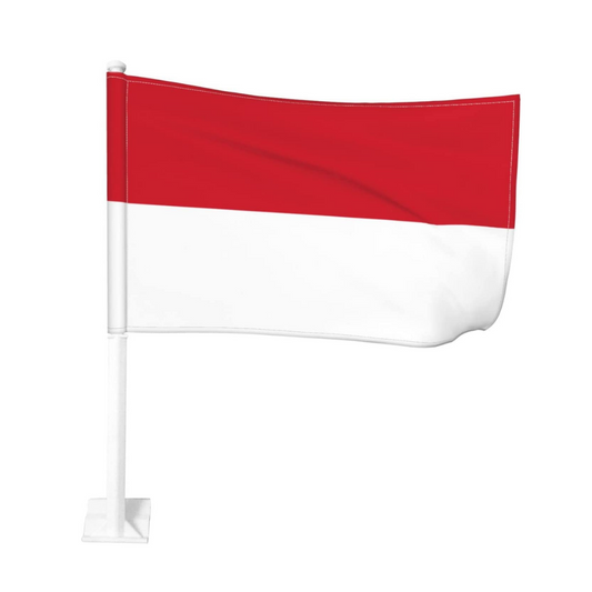 Monaco Car Window Mounted Flag