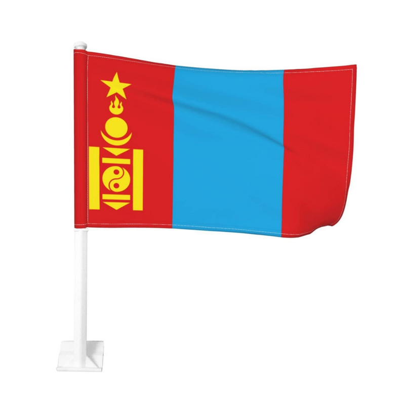 Mongolia Car Window Mounted Flag