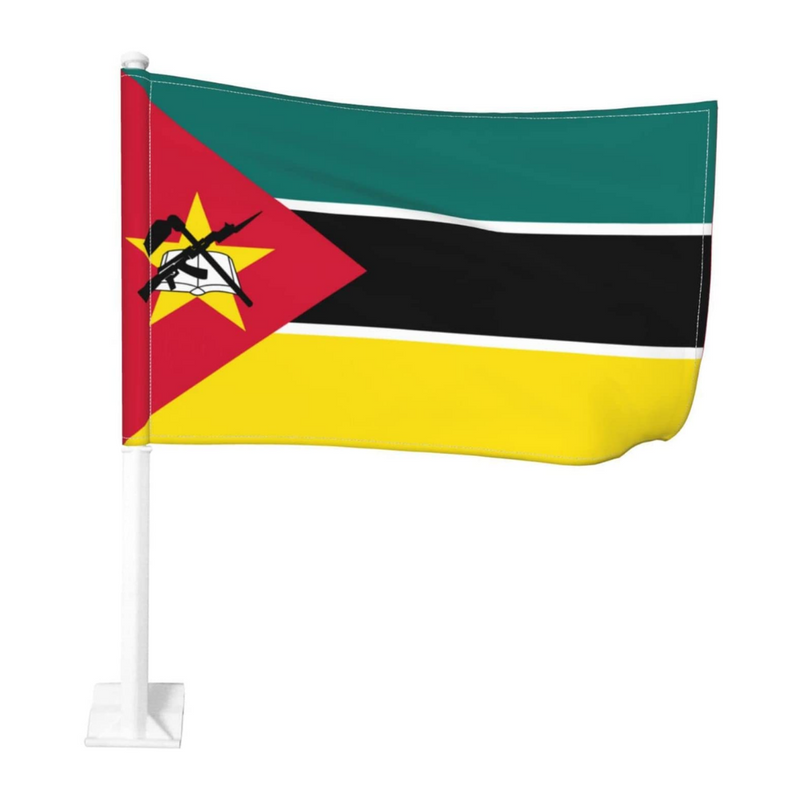 Mozambique Car Window Mounted Flag