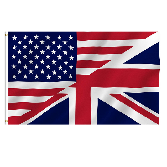 USA UK Friendship Country Flag