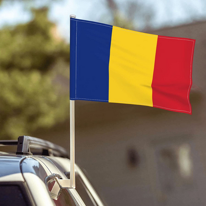 Romania Car Window Mounted Flag