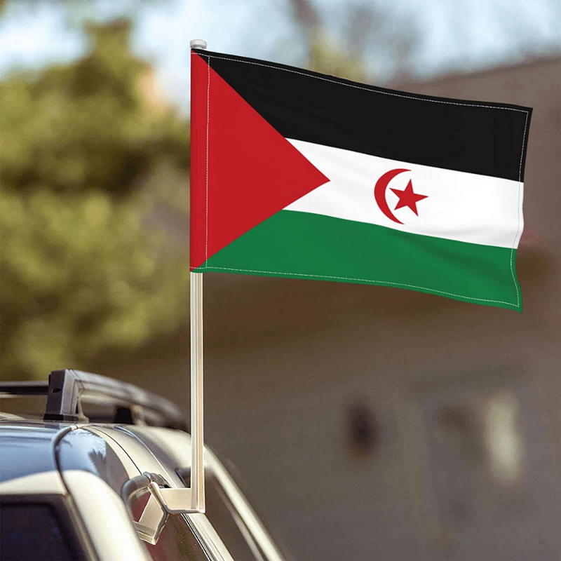 Sahrawi Arab Democratic Republic Car Window Mounted Flag