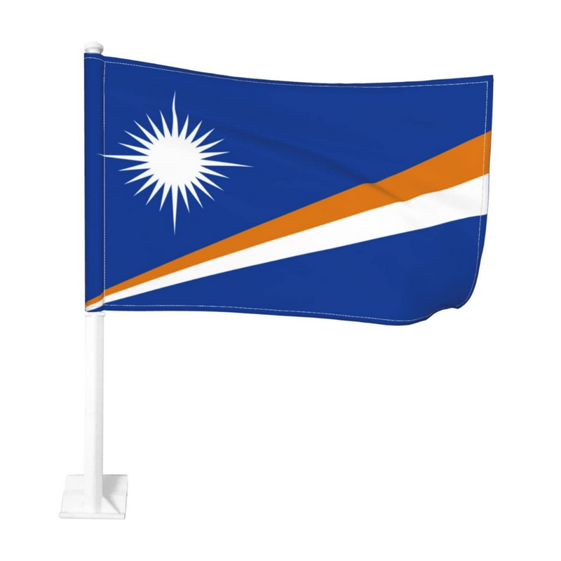 Marshall Islands Car Window Mounted Flag