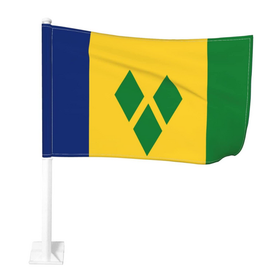 Saint Vincent and the Grenadines Car Window Mounted Flag