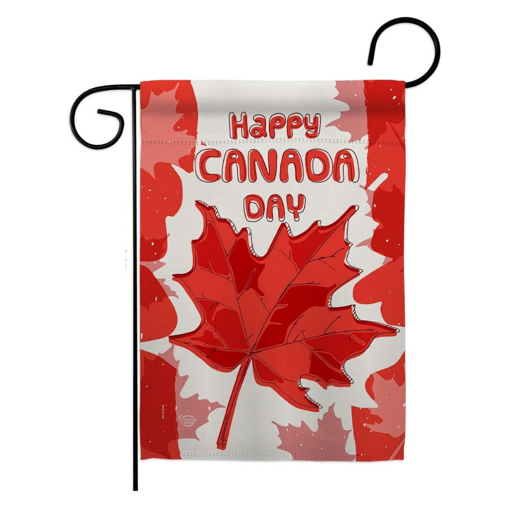 Maple Canada Day Garden Flag Provinces Canadian Territories Region