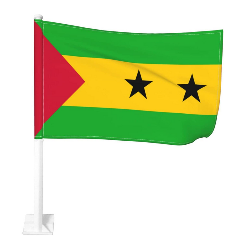 Sao Tome and Principe Car Window Mounted Flag