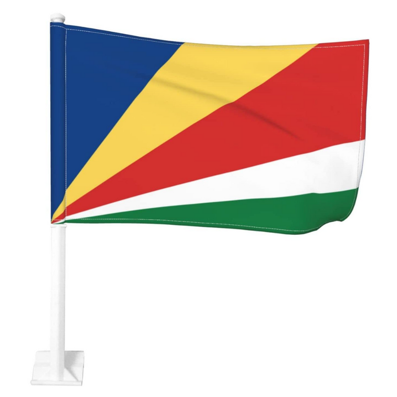 Seychelles Car Window Mounted Flag