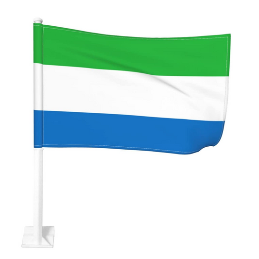 Sierra Leone Car Window Mounted Flag