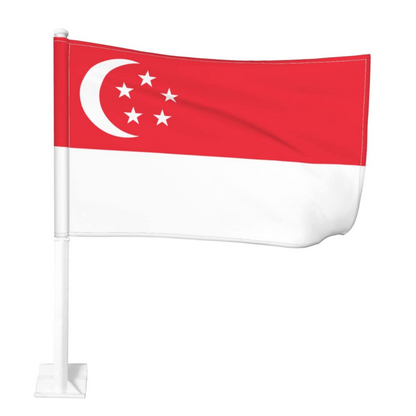 Singapore Car Window Mounted Flag