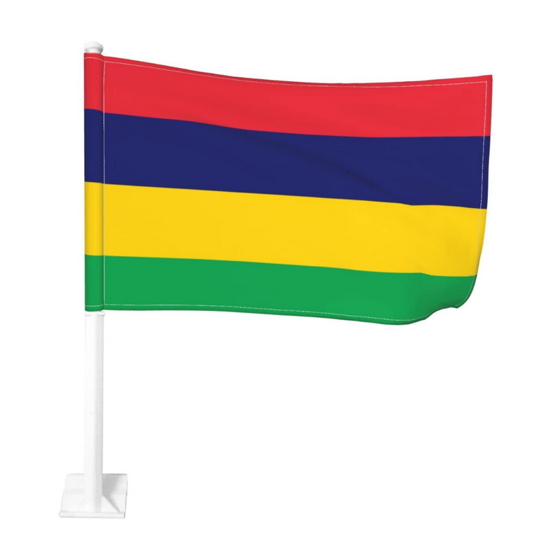Mauritius Car Window Mounted Flag