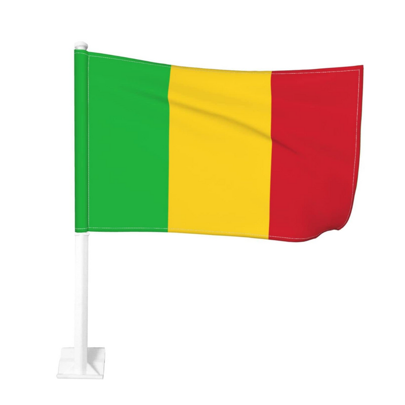 Mali Car Window Mounted Flag