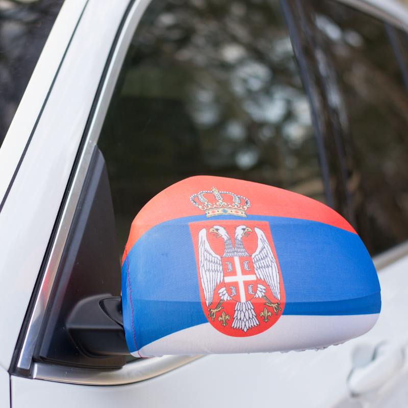 Serbia Car Side Mirror Flag