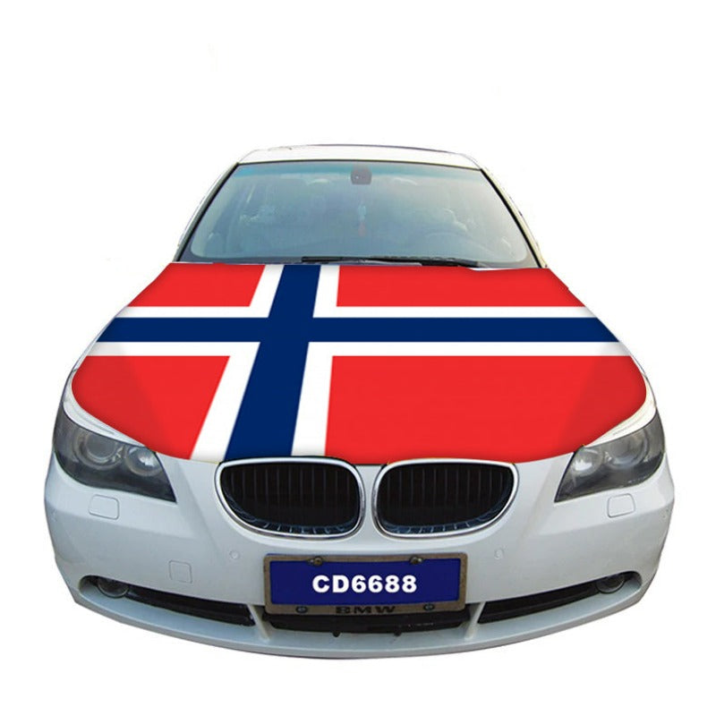 Norway Flag Car Hood Cover