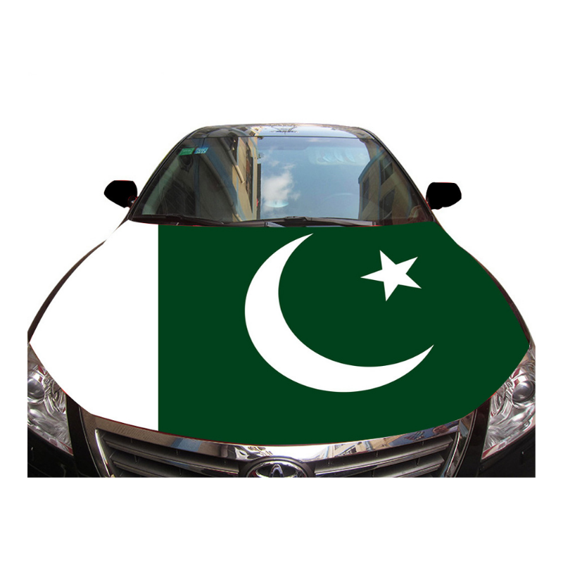 Pakistan Flag Car Hood Cover