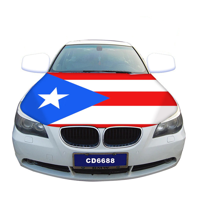 Puerto Rico Flag Car Hood