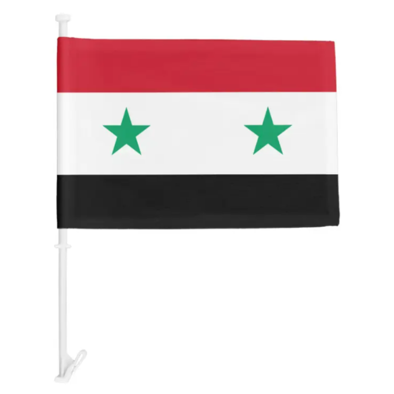 Syria Car Window Mounted Flag