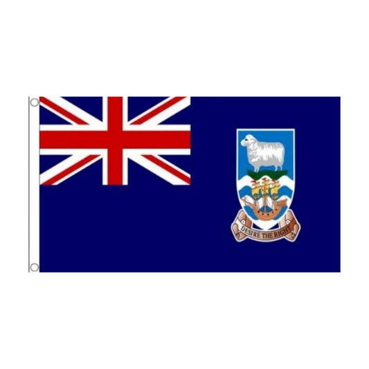 Falkland Islands, Malvinas Flag, 100% Polyester, Vivid Colors, Indoor and Outdoor, 90X150 cm