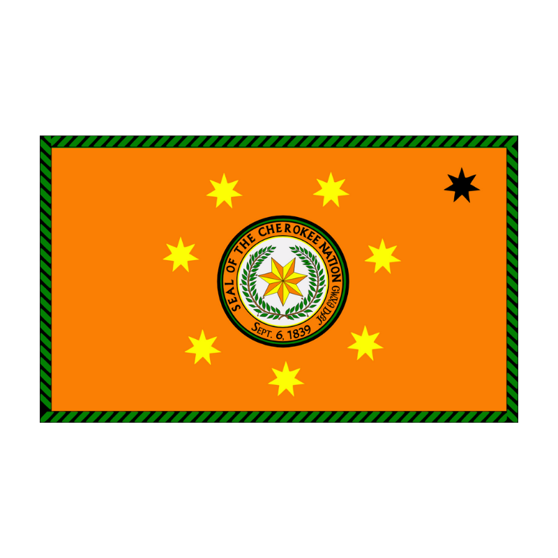 Cherokee Flag, Polyester Vibrant Flag, Cherokee Nation of Oklahoma Flag, 90X150cm