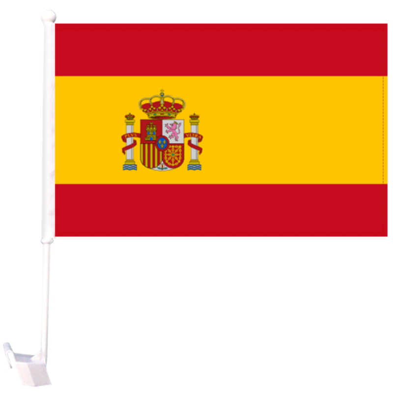Spain Car Window Mounted Flag
