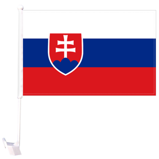 Slovakia Car Window Mounted Flag