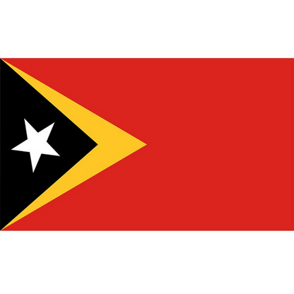 East Timor (Timor-Leste) Flag, Country Flag, Flag of East Timor, Fade Proof, 100% Polyester, 90X150 cm