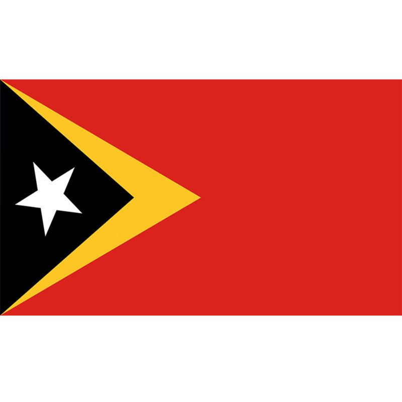 East Timor (Timor-Leste) Flag, Country Flag, Flag of East Timor, Fade Proof, 100% Polyester, 90X150 cm