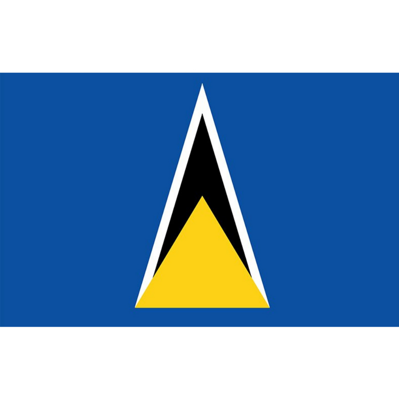 Saint Lucia Flag, Countries and Flags, Double Stitched Durable Polyester 90X150cm