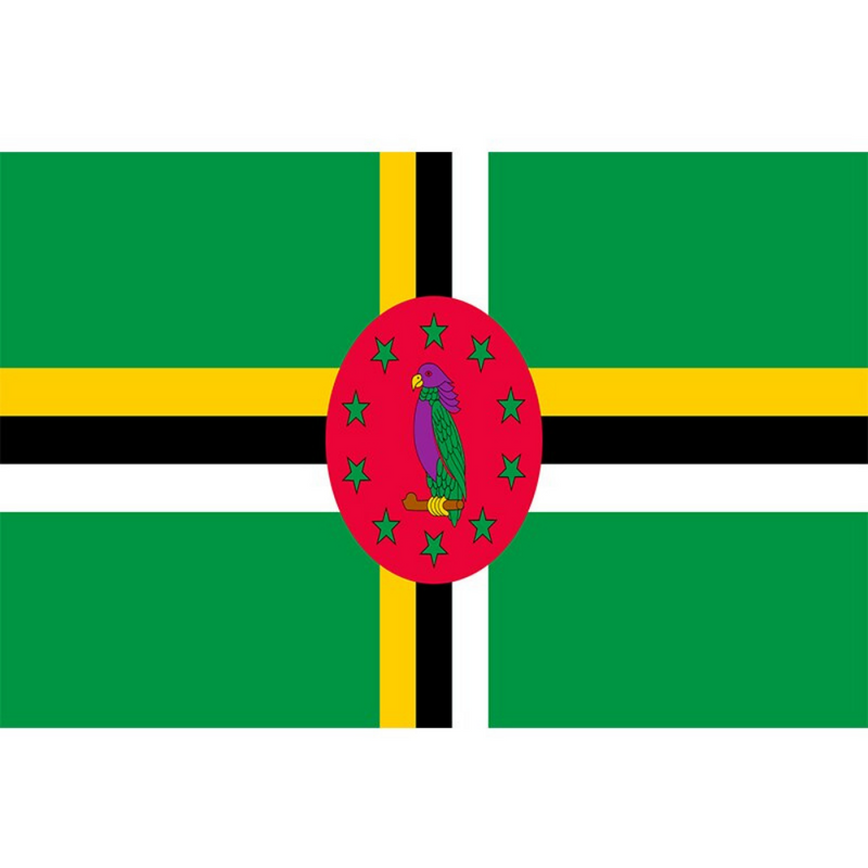Dominica Flag, World Country Flags, Globe Flags, Double Stitched, Polyester, 90X150 cm