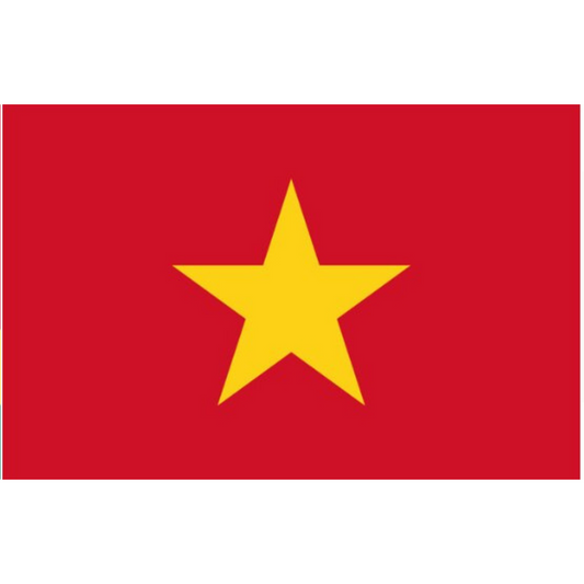 Vietnamese Flag, Red Yellow Vivid Fade Proof, Countries with Flags, Polyester 90X150cm