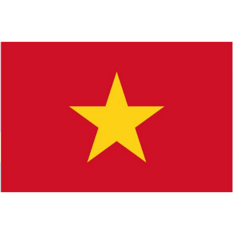 Vietnamese Flag, Red Yellow Vivid Fade Proof, Countries with Flags, Polyester 90X150cm