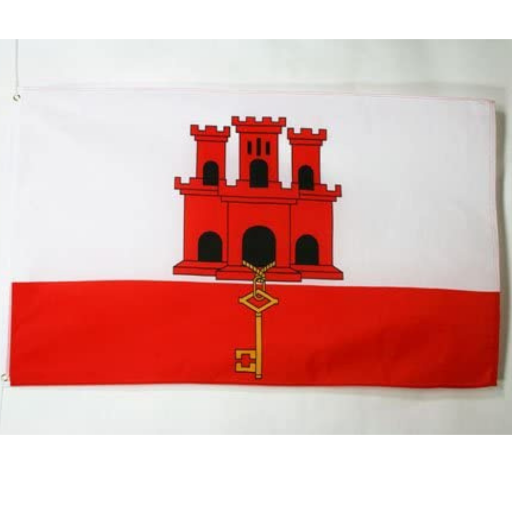 Gibraltarian Flag, Flag of Gibraltar, UV Proof, Polyester, 90X150cm