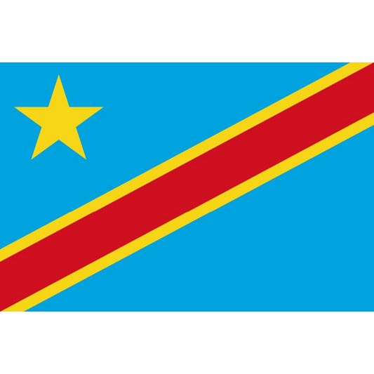 Democratic Republic of The Congo Flag, Country Flags, National Flags, Durable, 100% Polyester, 90X150 cm