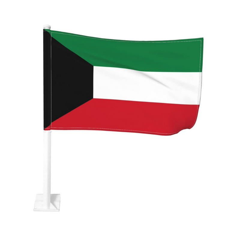 Kuwait Car Window Mounted Flag