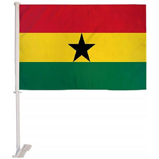 Ghana Car Window Mounted Flag